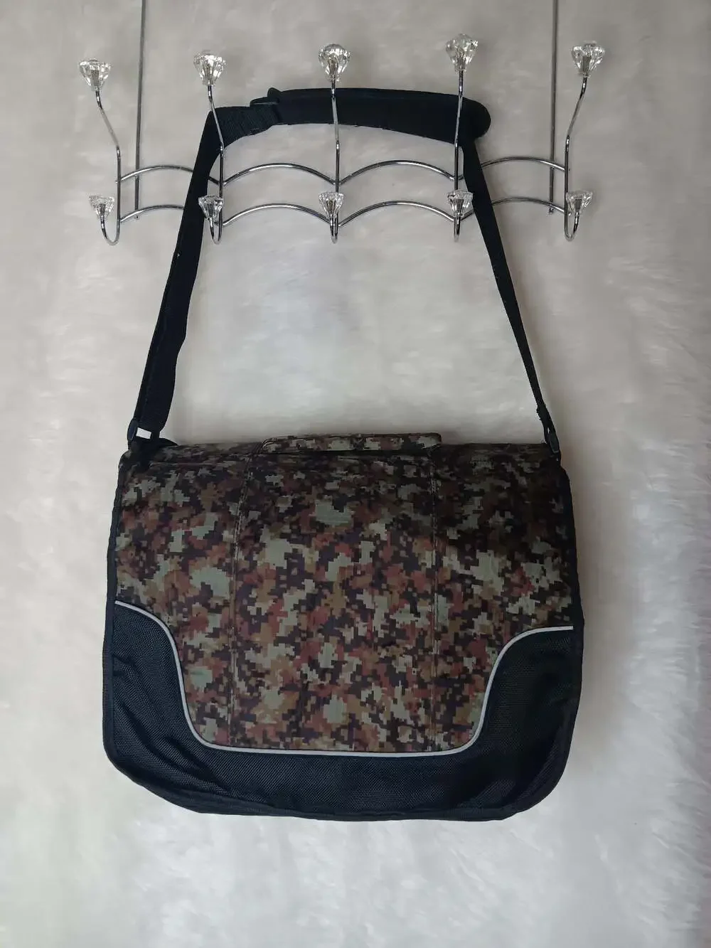 Digital Camouflage Laptop Messenger Shoulder Bag